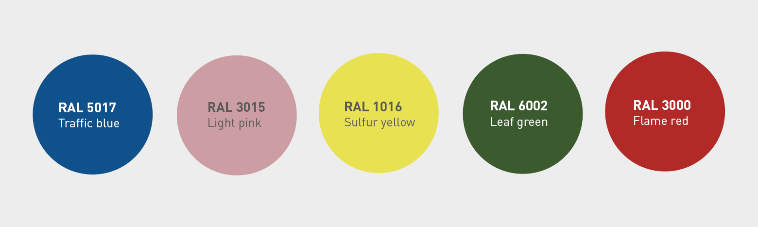 Colour selection for anniversary edition of RAL K5 and RAL K7 designed by Raw Color | RAL COLOURS