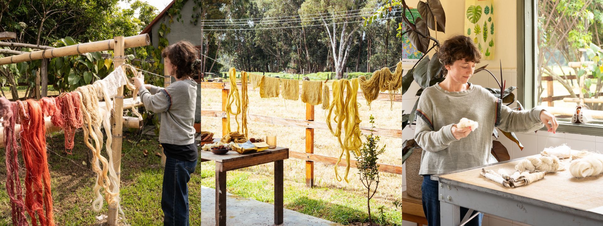 Coca goes RAL COLOUR FEELING 2026+ | RAL FARBEN Trocknen der mit Farbe aus der Kokapflanze gefärbten Materialien Coca goes RAL COLOUR FEELING 2026+ | RAL COLOURS Drying materials dyed with colour from the coca plant